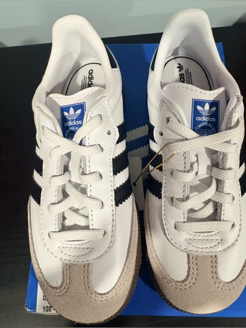 Adidas Samba OG Kids | White / Core Black / Gum | size 10K - Picture 3 of 10